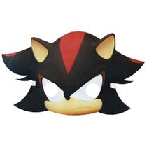 Máscara Sonic Shadow Infantil Com Elástico Máscara Sonic Shadow Infantil Com Elástico