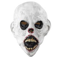 Máscara Spooky White Ghost Latex Full Face Fantasia para Festa