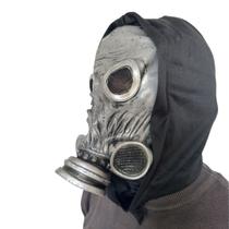 Máscara Steampunk Ghost Nun Post-Apocalyptic Warrior Latex