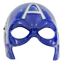 Máscara Super Herói América Azul para Fantasias - Extra Festas