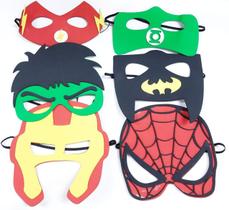 Máscara Super Heróis Personagens - EVA Infantil - C.F.FANTASIAS