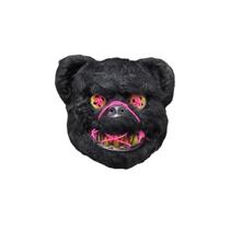 Máscara Terror Halloween Urso com Led Pelúcia Assustadora Máscara Terror Halloween Urso com Led Pelúcia Assustadora