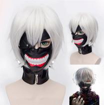 Máscara Tokyo Ghoul Preta com Boca Cosplay anime Kaneki Ken - Novo