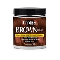 MÁSCARA TONALIZANTE CAPILAR MATIZADORA MARROM BROWN CASTANHO 500g MÁSCARA TONALIZANTE CAPILAR MATIZADORA MARROM BROWN CASTANHO 500g