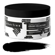 Máscara Tonalizante Temporary Color Preto Obsidian Elegance 250g Uberliss Avlon