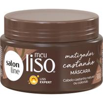 Máscara Tratamento Capilar Salon Line Meu Liso Matizadora Castanho 300gr
