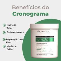 Mascara tratamento detok alto impacto nutrição e reconstrução italiana 1000ml pos quimica