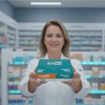 Máscara Tripla Com Elástico Profissional SoftAid Proteção e Conforto - Oferta Relâmpago !