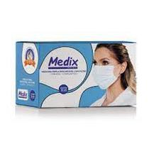 Máscara Tripla Descartável Com Filtro (BFE) Azul - Caixa 50 un. - MEDIX