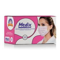 Máscara Tripla Descartável Com Filtro (BFE) - Caixa 50 un