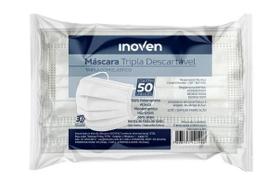 Mascara tripla elastica branca c/ 50 un inoven