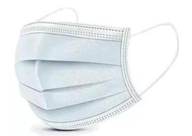 Máscara Tripla Polipropileno Hipoalergênica 50 unidades
