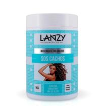 Máscara Ultra Cachos SOS CACHOS - Lanzy 1kg Elastina Queratina Mix de Óleos