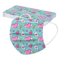 Máscara unisex descartável 50pc Máscaras macias descartáveis para adultos Máscaras de 3 camadas