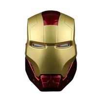 Máscara Usável Do Capacete Do Homem De Ferro Da Marvel De 65cm Com Luvas E Olhos Brilhantes,