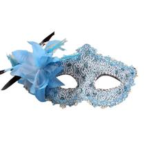 Máscara Venetian Princess com strass e renda PVC 20x9cm