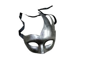 Máscara Veneziana Prata Carnaval Halloween Cosplay