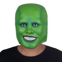 Máscara Verde de Borracha Filme O Maskara Jim Carrey The Mask Comics Filme Cosplay Fantasia Carnaval Halloween