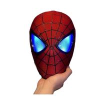 Máscara Vestível Do Homem-Aranha Com Anel De Luz Nos Olhos E Controle, Capacete De Cosplay,