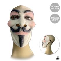 Máscara Vingador Anônimo Látex Com Elástico Halloween Spook