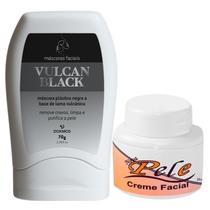 Máscara Vulcan Black Peel Off + Creme Clareador Nova Pele