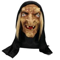 Máscara Witch Scary Old Witch Halloween, resina de cosplay 29 cm Máscara Witch Scary Old Witch Halloween, resina de cosplay 29 cm