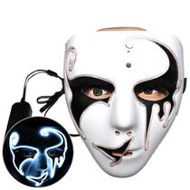 Máscara Wockee Z Full Face LED Luminous Cosplay Costume Pr