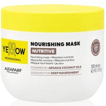 Máscara Yellow Nutritive 300ml Alfaparf Nutre Repara e Revitaliza Cabelos Danificados Quimicamente Tratados