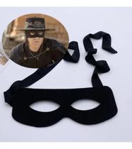 Máscara Zorro Tecido - Fantasia Adulto e Infantil