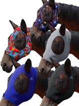 Máscaras anti-moscas para cavalo Mask-Tech, kit com 5, elásticas, com proteção UV Máscaras anti-moscas para cavalo Mask-Tech, kit com 5, elásticas, com proteção UV