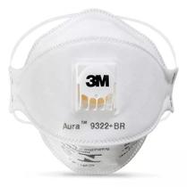 Máscaras Aura Respiratória Pff2 N95 Aura 9322 3m Branca Máscaras Aura Respiratória Pff2 N95 Aura 9322 3m Branca