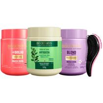 Máscaras Bio Extratus Brilho Jaborandi Blond 500g +Escova