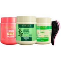 Máscaras Bio Extratus +Brilho Jaborandi Cachos 500g +Escova Máscaras Bio Extratus +Brilho Jaborandi Cachos 500g +Escova
