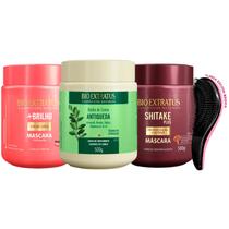 Máscaras Bio Extratus Brilho Jaborandi Shitake 500g +Escova