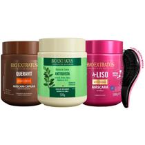 Máscaras Bio Extratus Queravit Jaborandi Liso 500g +Escova