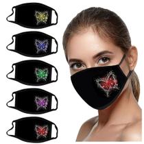 Máscaras bucais de 5 unidades para proteção contra poeira Máscara anti-facial Máscara lavável
