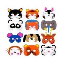Máscaras De Animais Para Crianças 12pcs Em EVA, Fantasia De Desenho Animado Para Festa De Máscaras De Animais Para Crianças 12pcs Em EVA, Fantasia De Desenho Animado Para Festa De