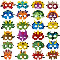 Máscaras de dinossauro TEEHOME, suprimentos de festa (24 pacotes) para crianças Máscaras de dinossauro TEEHOME, suprimentos de festa (24 pacotes) para crianças