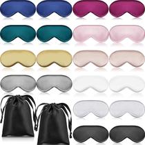Máscaras de Dormir Janmercy 20 Unidades em Seda com Alça Ajustável Multicoloridas Máscaras de Dormir Janmercy 20 Unidades em Seda com Alça Ajustável Multicoloridas