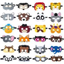 Máscaras de feltro para animais Party Favors TEEHOME (24 pacotes) para crianças Máscaras de feltro para animais Party Favors TEEHOME (24 pacotes) para crianças