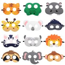 Máscaras de feltro Party Favors City Volyeen Safari Jungle Animal (12 unidades)