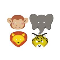 Mascaras De Festas De Aniversário Animais Safari - 6 Un Desenho:Safari Mascaras De Festas De Aniversário Animais Safari - 6 Un Desenho:Safari