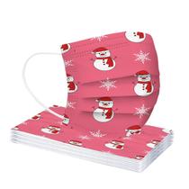 Máscaras de impressão de Natal para máscara facial de proteção Máscara descartável Earloop