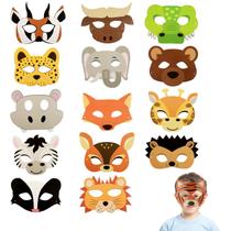 Máscaras de lembrancinhas para animais Abeillo 15 peças - Jungle Safari Máscaras de lembrancinhas para animais Abeillo 15 peças - Jungle Safari