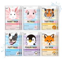 Máscaras de Lençol Epielle Animal Spa Coreana - Pacote com 12 Unidades Máscaras de Lençol Epielle Animal Spa Coreana - Pacote com 12 Unidades