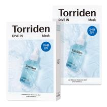 Máscaras de lençol facial Torriden DIVE-IN Ácido Hialurônico x10