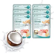 Máscaras de mão Epielle Intensive Repairing 6 pares com óleo de coco