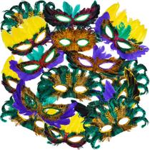 Máscaras de Mardi Gras Bedwina, pacote de 50 máscaras de carnaval Máscaras de Mardi Gras Bedwina, pacote de 50 máscaras de carnaval