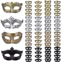 Máscaras de máscaras FEQO Vintage Antique 64 peças