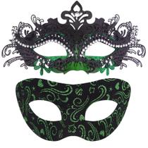 Máscaras de máscaras SIQUK Couple Venetian Mardi Gras Halloween Máscaras de máscaras SIQUK Couple Venetian Mardi Gras Halloween